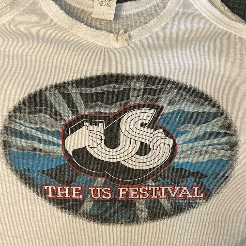 Vintage 1982 US Festival Concert Women's Tank Top - Picture 4 of 5